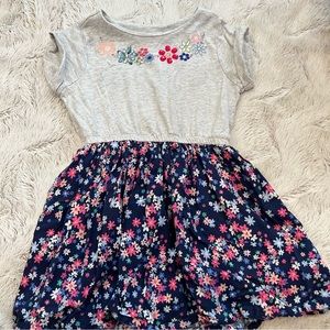 Gymboree Girls Embellished Floral Dress Size 5